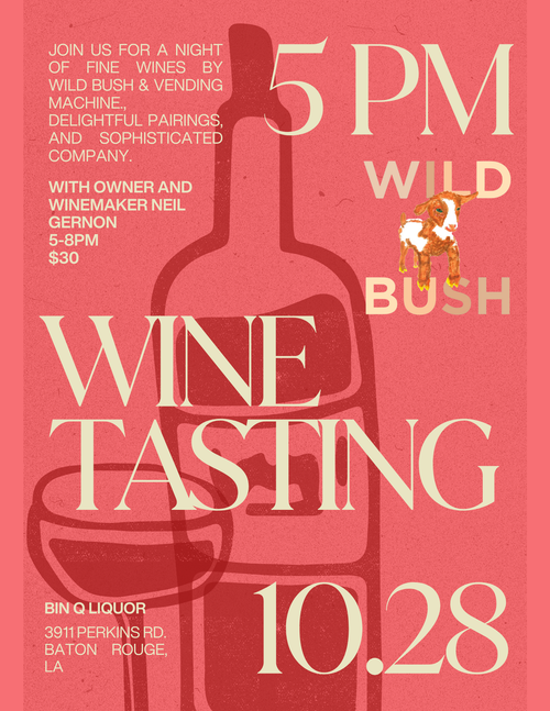 Wild Bush Wine Tasting